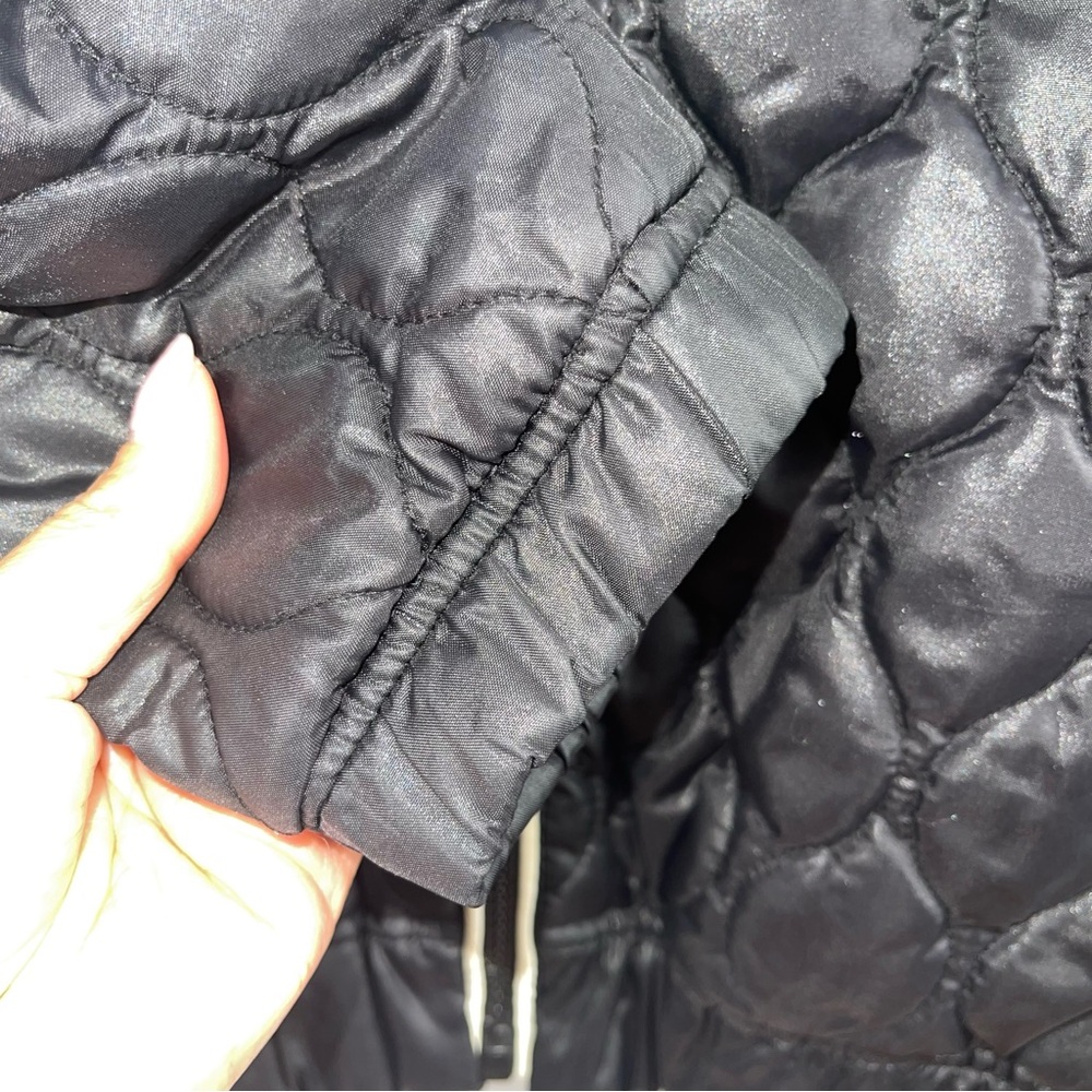 G-STAR RAW Midder Quilted Bomber Jacket Black White Trim Collar Sz M - Picture 6 of 11